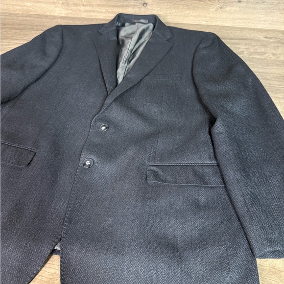 Calvin Klein Men’s 100% Wool 2 Button Fashion Blazer Gray 46R - Picture 2 of 8